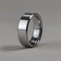 Bague homme tungstene finition miroir alliance personnalisable