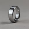 Bague homme tungstene finition miroir alliance personnalisable