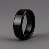 Bague homme tungstene finition miroir alliance personnalisable