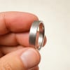 Bague mariage personnalisee alliance tungstene brossee or rose