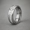 N Bague mariage tungstene zirconium finition miroir alliance personnalisable