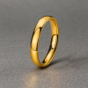 Bague alliance titane plaque or bande polie a graver personnaliser