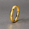 Bague alliance titane plaque or bande polie a graver personnaliser