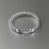 Bracelet homme chaine acier plaque noir
