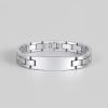 Bracelet personnalise homme gourmette acier a graver