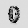 Bague personnalisee alliance tungstene noeud celtique
