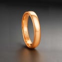Personalized wedding ring tungsten alliance rose gold