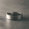 Bague mariage personnalisee alliance tungstene brossee or rose