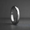 R Bague personnalisee alliance anneau tungstene facettes plaque or
