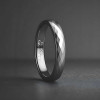 R Bague personnalisee alliance anneau tungstene facettes plaque or
