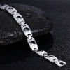 Pulsera de acero para hombre símbolo yin yang armonía magnética