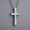 Pendentif homme croix tungstene finition polie