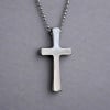 Pendentif homme croix tungstene finition polie