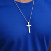 Pendentif homme croix tungstene finition polie