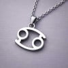 Pendentif homme Collier argent zodiaque Cancer