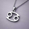 Herenketting met sterrenbeeld Kreeft en zilveren hanger