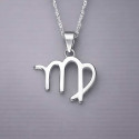 Pendentif homme Collier argent zodiaque Vierge