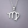 Collana da uomo in argento con zodiaco Vergine