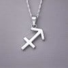 Collana da uomo in argento con ciondolo zodiacale Sagittario
