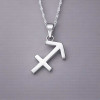 Colgante de hombre Collar de plata del zodiaco Sagitario