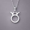 Herenketting met sterrenbeeld Stier en zilveren hanger