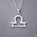 Collana Zodiacale Bilancia in Argento 925 – Armonia, eleganza e simbolo astrologico