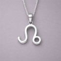 Pendentif homme Collier argent zodiaque Lion