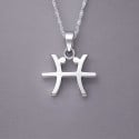 Collana Zodiacale Pesci in Argento 925 da Uomo – Simbolo astrologico ed eleganza mistica
