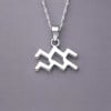 Zilveren herenketting met sterrenbeeld Waterman