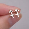 Pendientes de plata 925 signos del zodiaco Sagitario