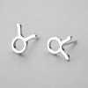Boucles d'oreilles argent 925 Signes du zodiaque Taureau
