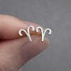 Boucles d'oreilles argent 925 Signes du zodiaque Taureau