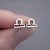 Pendientes de plata 925 signos del zodiaco Libra