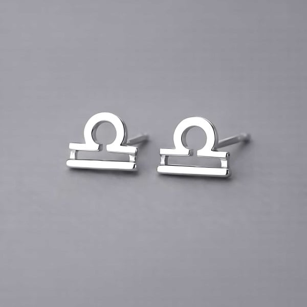 Orecchini in argento 925 segni zodiacali Bilancia