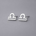 Boucles d'oreilles argent 925 Signes du zodiaque Balance