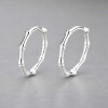 Boucles d'oreille argent homme femme creoles martele