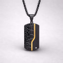 Pendentif acier Dogtag plaque militaire personnalisable