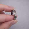 M Bague mariage personnalisee titane homme anneau rainure zirconium