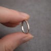 Bague tungstène anneau fin lisse