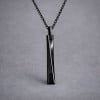 Pendentif barre torsadée tungstène personnalisable