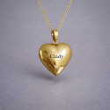 Pendentif acier coeur photo personnalisable