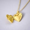 Pendentif acier coeur photo personnalisable