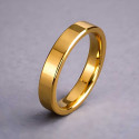 Bague mariage tungstene plaque or alliance personnalisee