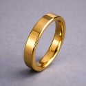 Tungsten wedding ring gold plate personalized alliance