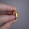 4mm Bague mariage tungstene plaque or alliance personnalisee