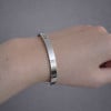 Bracelet jonc acier personnalisable