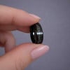 Bague personnalisee alliance anneau Tungstene noir