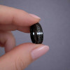 Bague personnalisee alliance anneau Tungstene noir