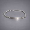 M Blanc Bracelet personnalise femme gourmette dore chaine