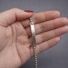 M Blanc Bracelet personnalise femme gourmette dore chaine